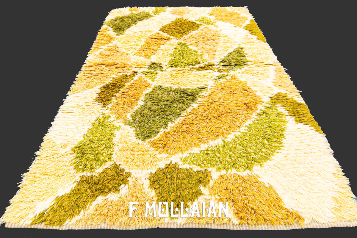 Scandinavian Rug Abstract Design n°:244341