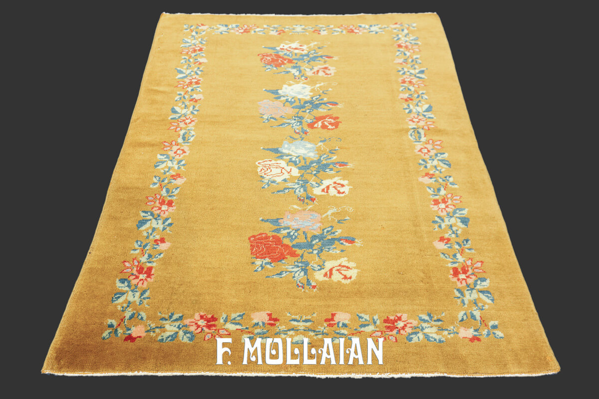 Turkish Rug Fesane Goldish Color n°:244756
