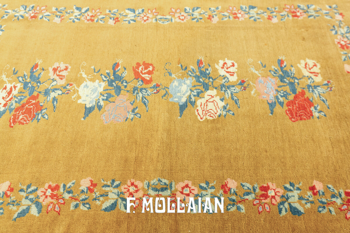 Turkish Rug Fesane Goldish Color n°:244756