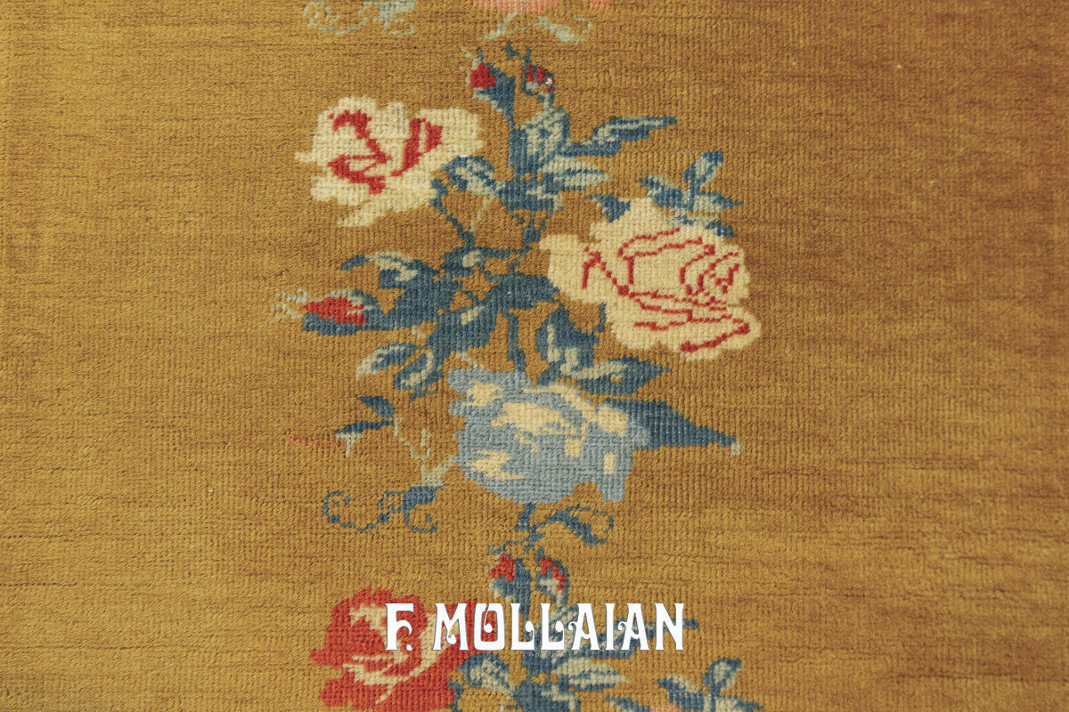 Turkish Rug Fesane Goldish Color n°:244756
