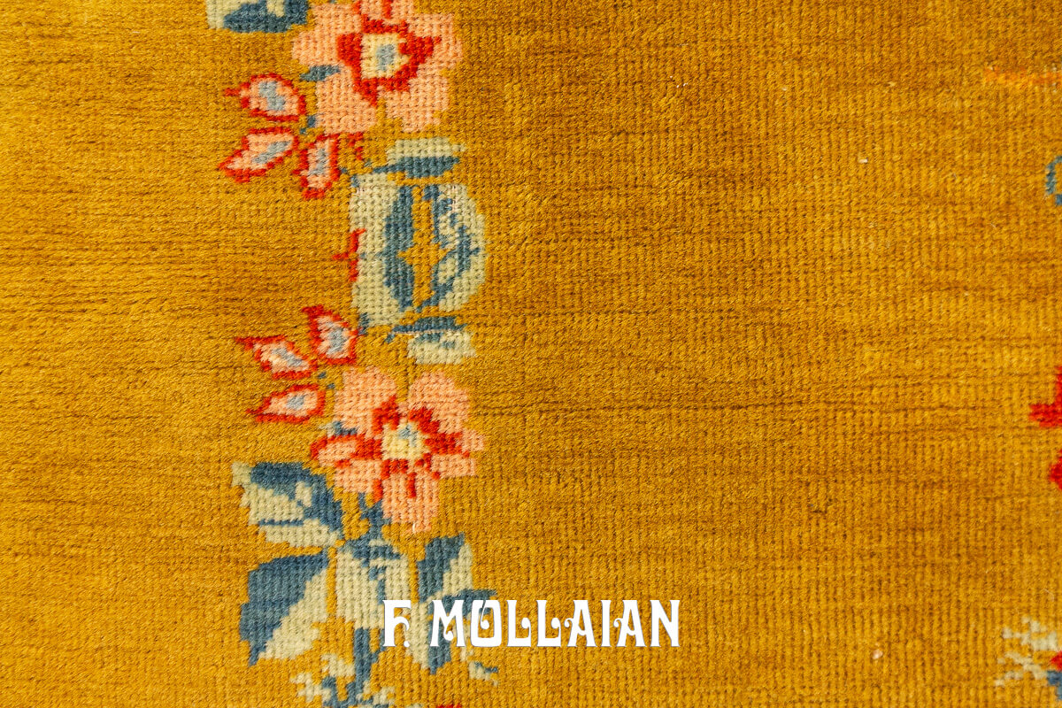 Turkish Rug Fesane Goldish Color n°:244756