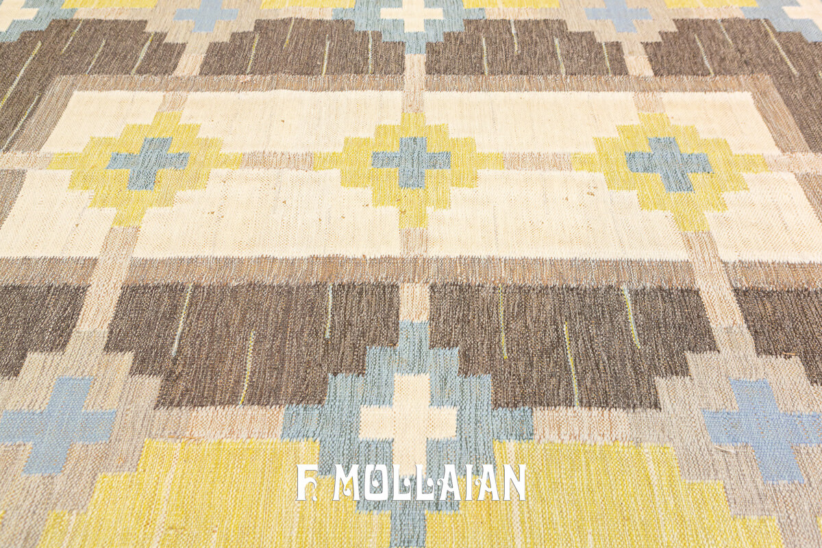Swedish Kilim Rug Signed GS n°:247811