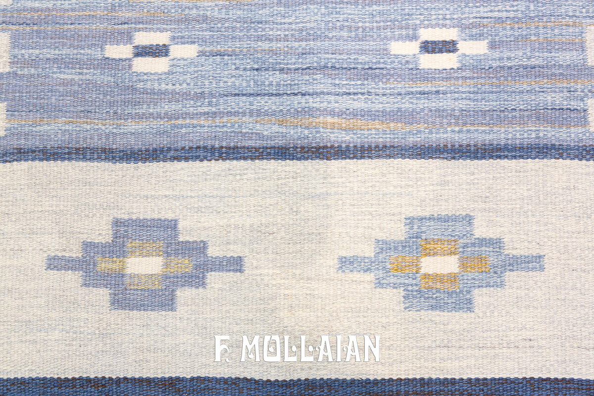 Swedish Kilim Rug Geometric n°:260825