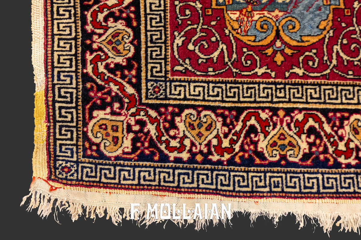 Isfahan Rug Figurative Virgin Mary and Baby Jesus n°:269552