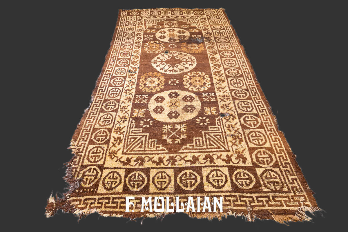 Tappeto Khotan Fondo Marrone n°:278356