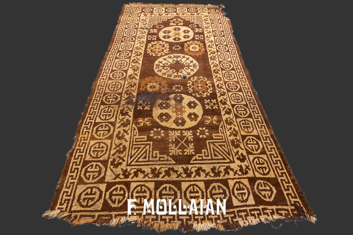 Tappeto Khotan Fondo Marrone n°:278356