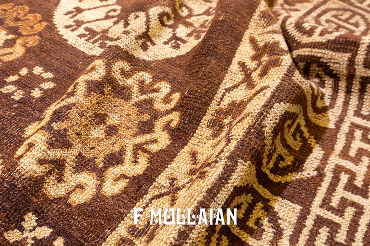 Tappeto Khotan Fondo Marrone n°:278356