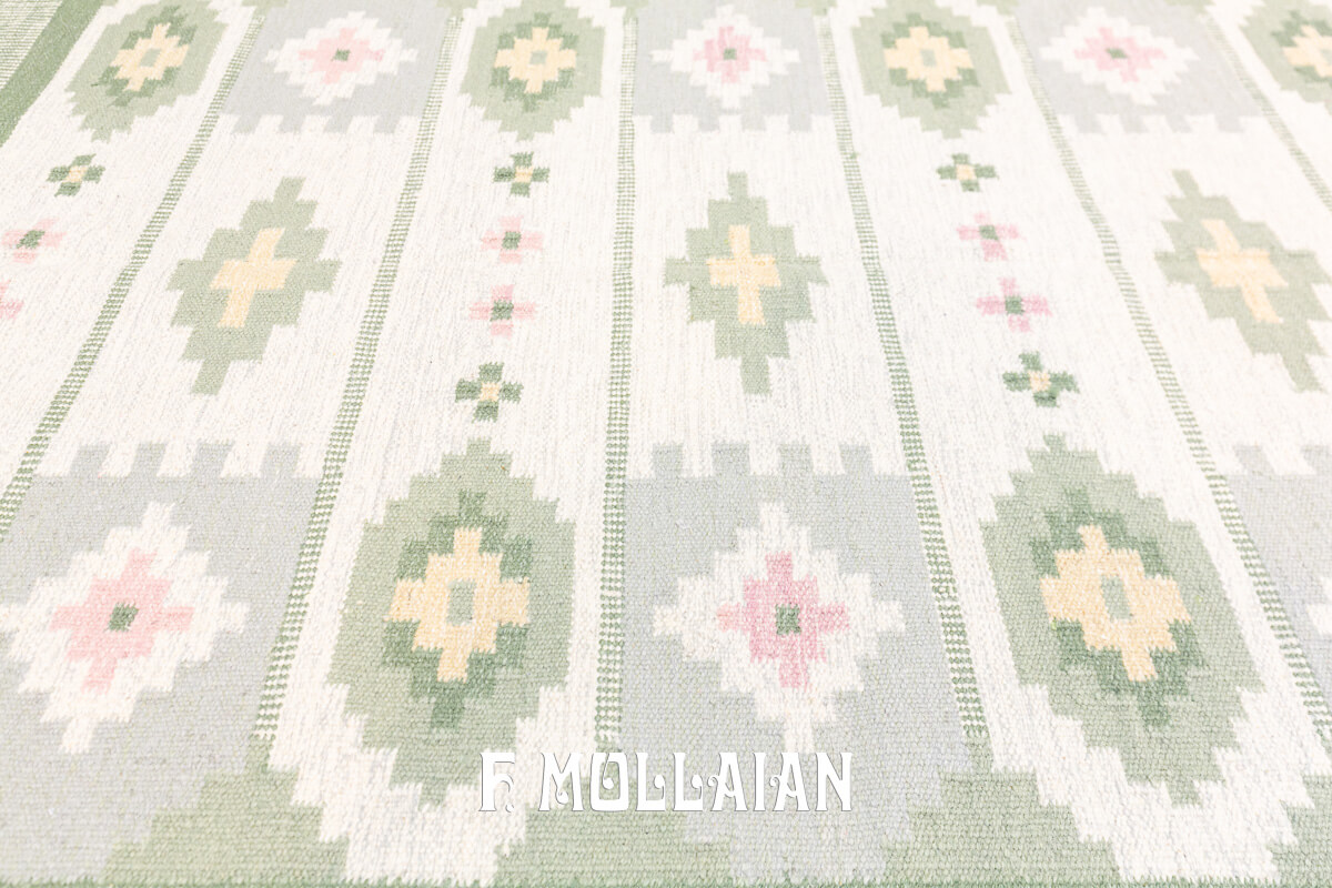Kilim Svedese Verde n°:298052