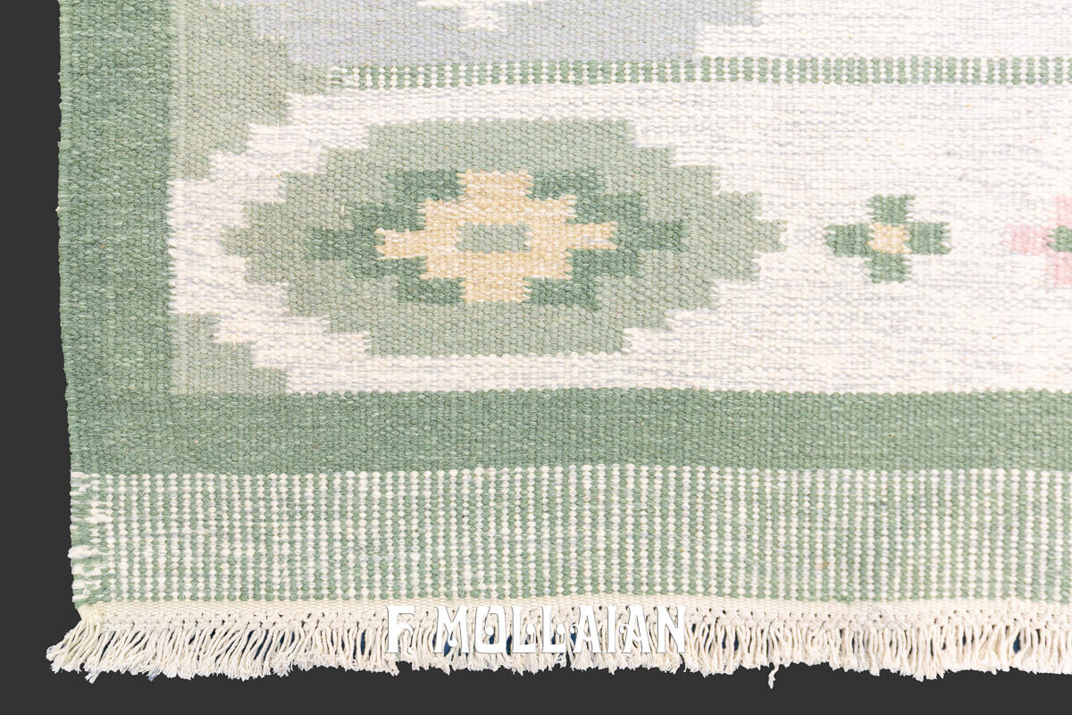 Kilim Svedese Verde n°:298052