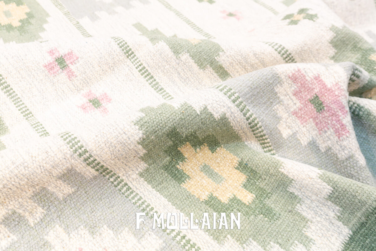 Kilim Svedese Verde n°:298052