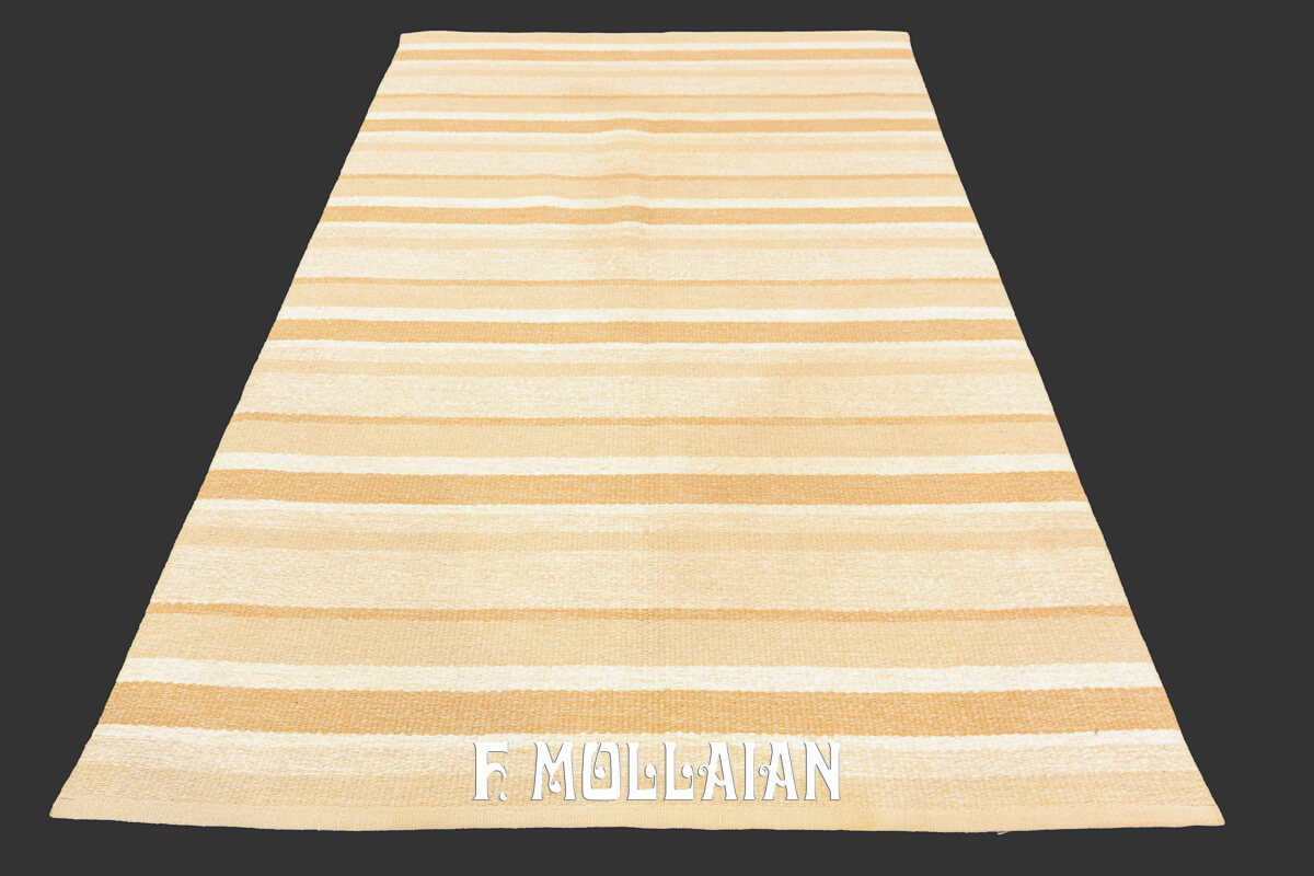 Swedish Kilim Rug Stripe Design n°:301364
