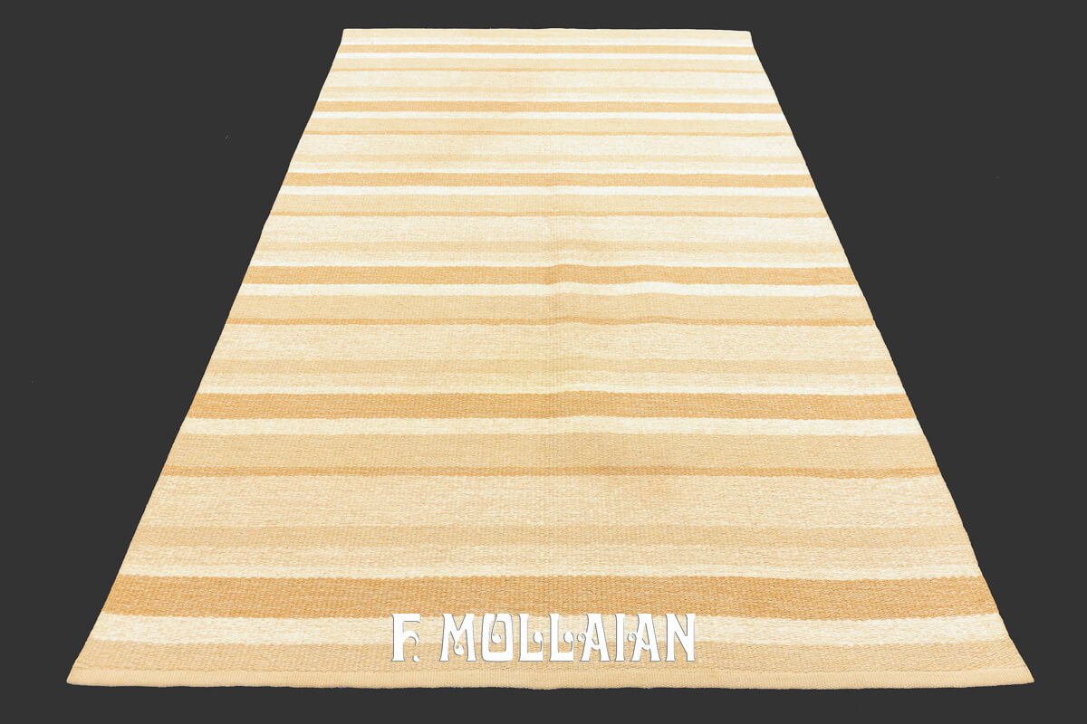 Swedish Kilim Rug Stripe Design n°:301364