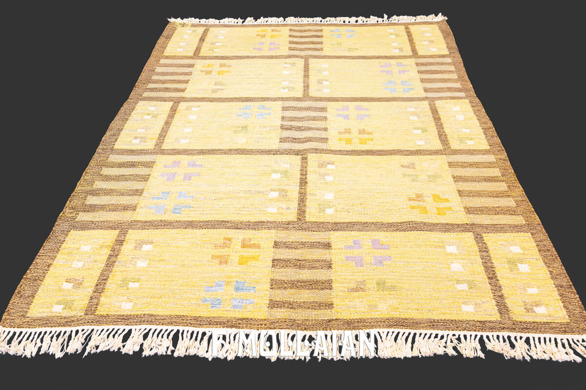 Tappeto Svedese Kilim Rollakan n°:312425