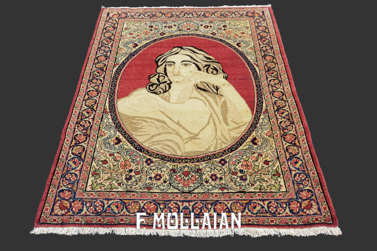 Kerman Ravar Rug Figurative n°:324860