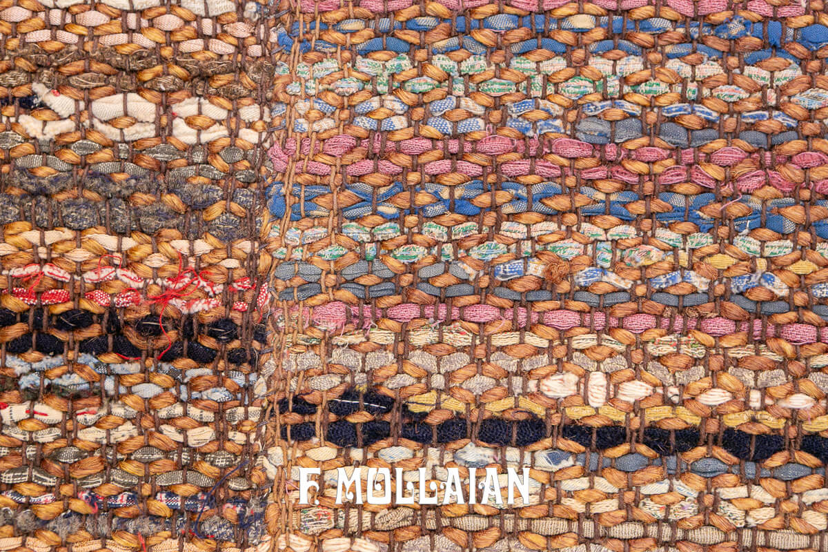 Kilim Svedese Rollakan Quattro Strisce n°:333587