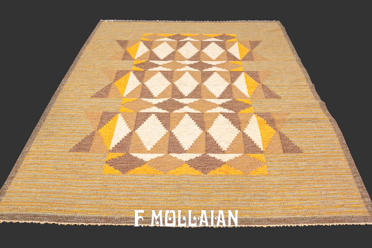 Scandinavian Rug Signed UP Kilim n°:350731