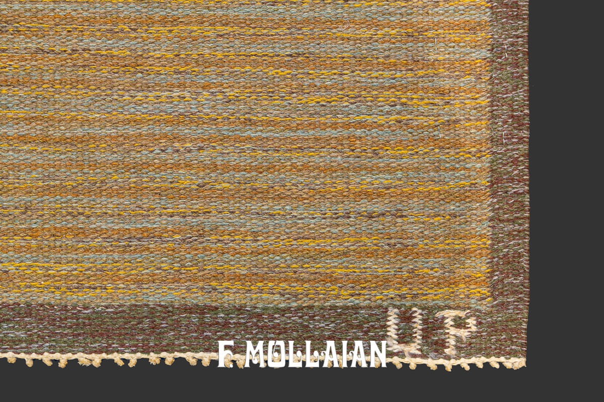 Scandinavian Rug Signed UP Kilim n°:350731