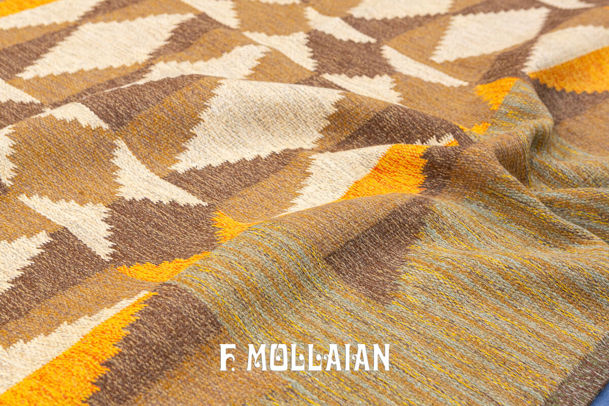 Scandinavian Rug Signed UP Kilim n°:350731