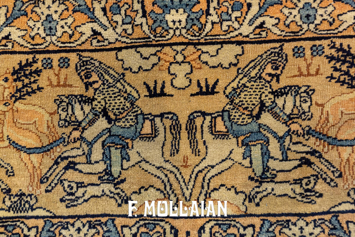 Antique Pictorial Rug Kerman Ravar n°:378922