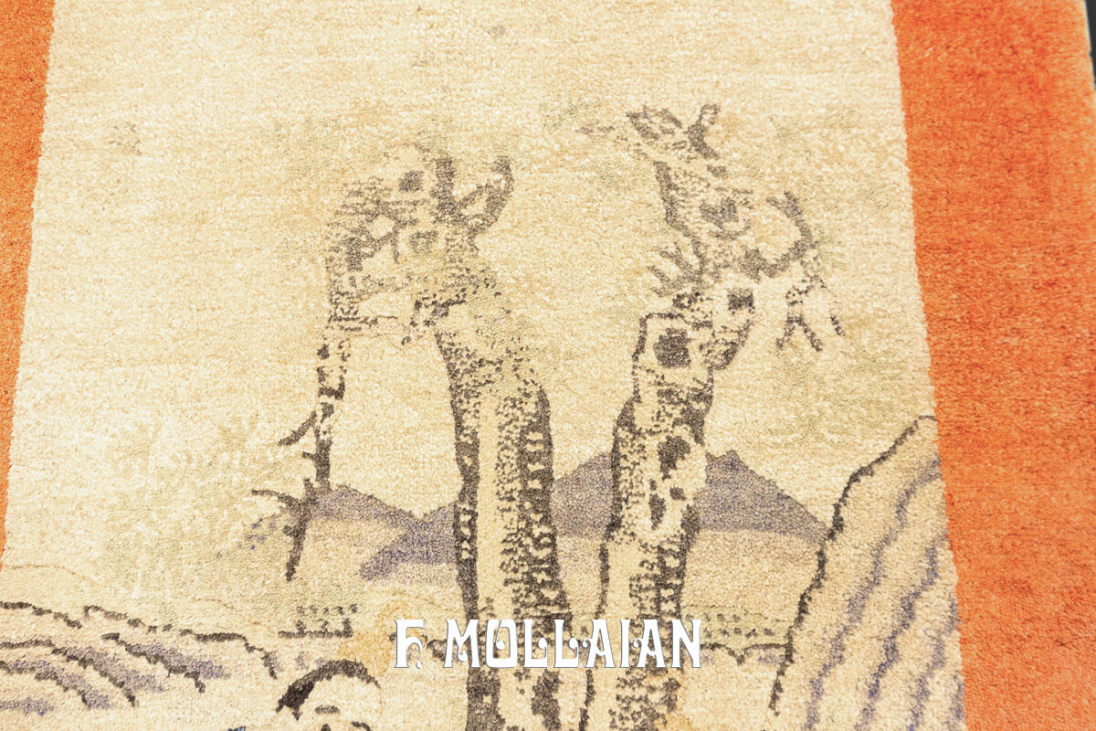 Antique Tibetan Rug Figurative n°:427770