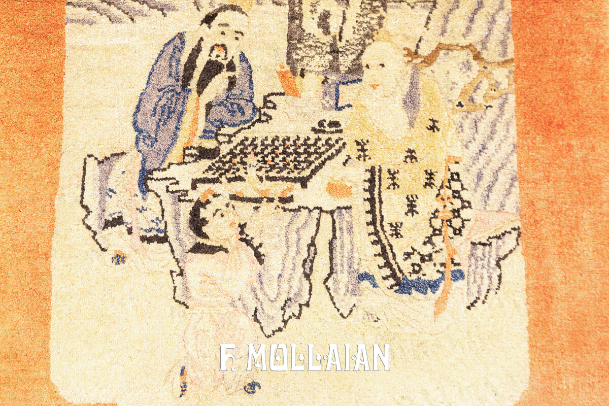 Antique Tibetan Rug Figurative n°:427770