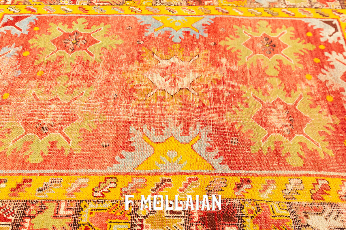 Antique Turkish Rug with Textile Support n°:427923