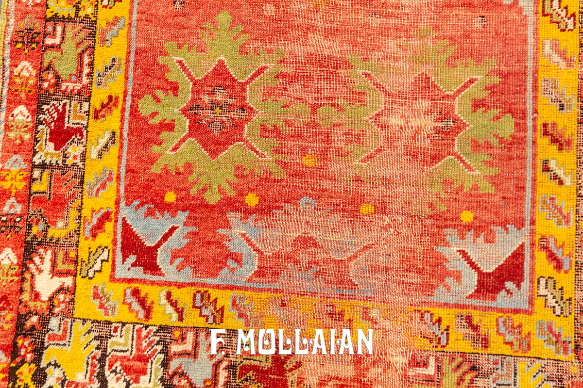 Antique Turkish Rug with Textile Support n°:427923