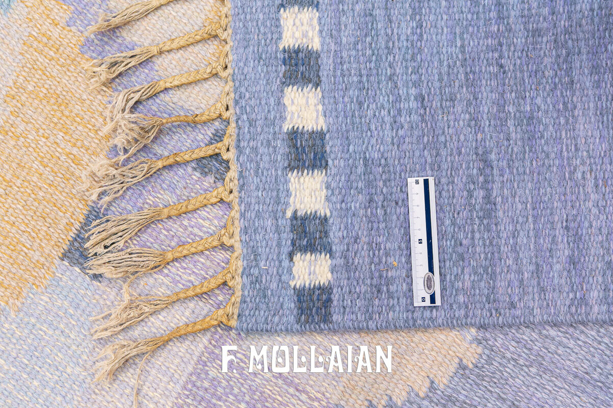 Swedish Kilim Rug Abstract Design n°:464378