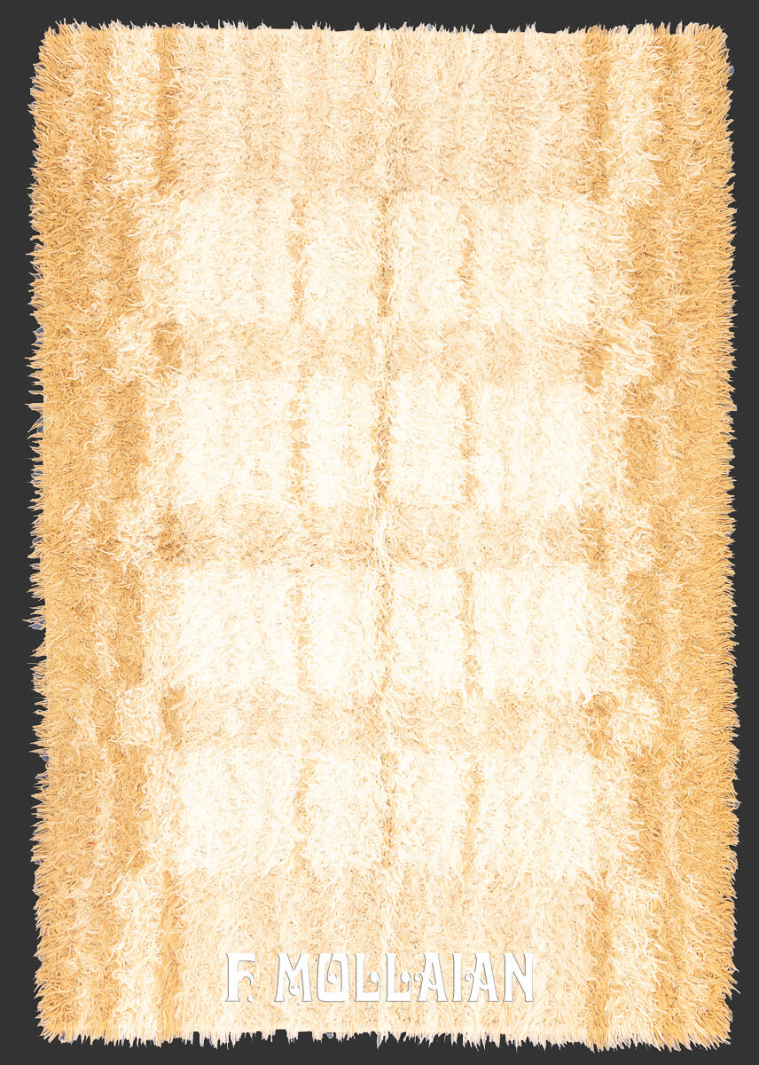 Rya Rug Abstract Design n°:465457
