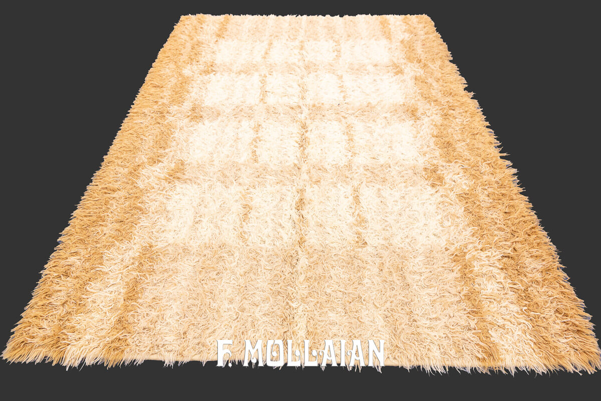 Rya Rug Abstract Design n°:465457