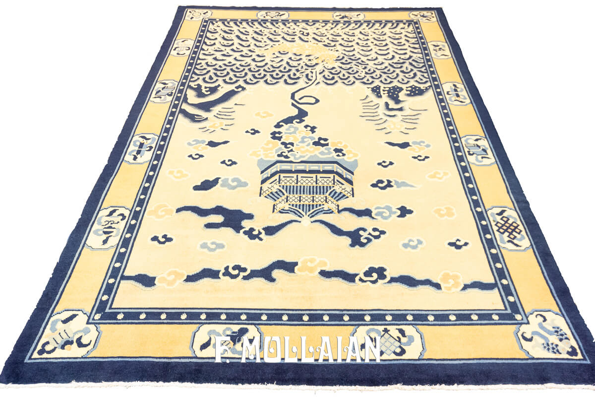 Antique Chinese Rug Figurative Ningxia n°:494545