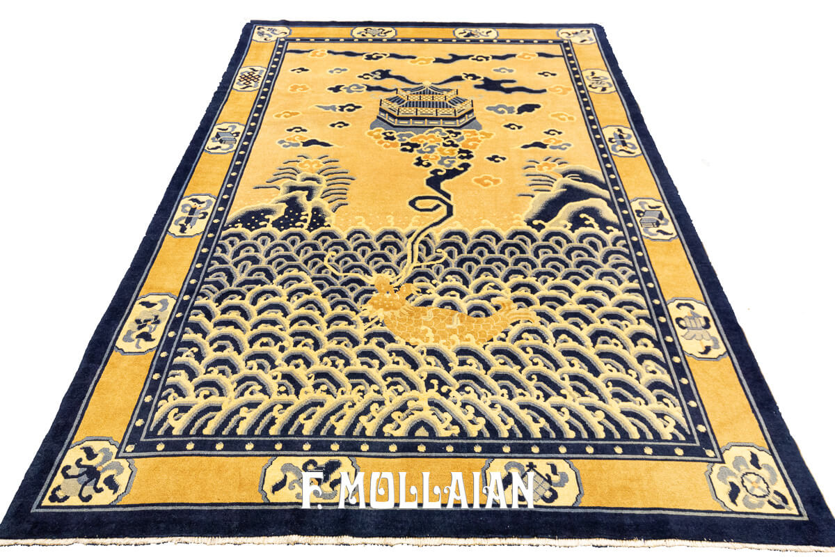 Antique Chinese Rug Figurative Ningxia n°:494545