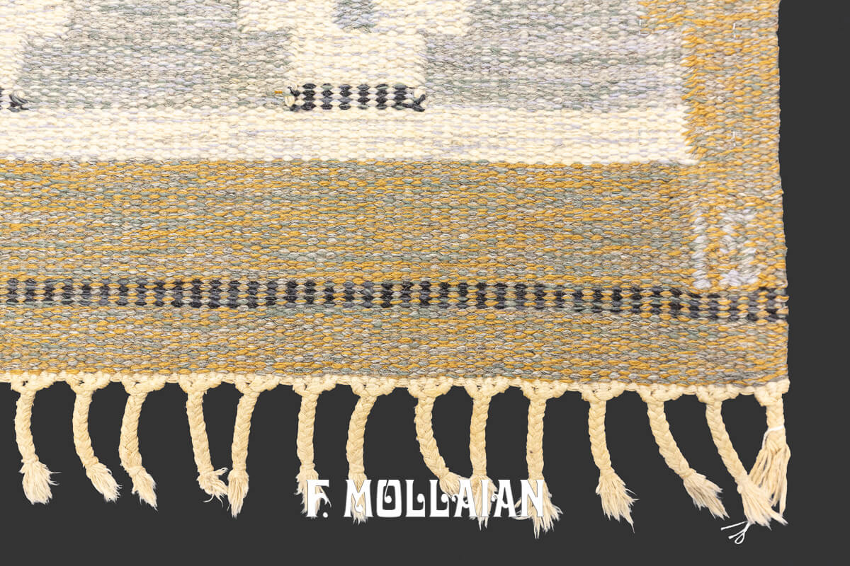 Swedish Kilim Rug, Signed IS n°:497003