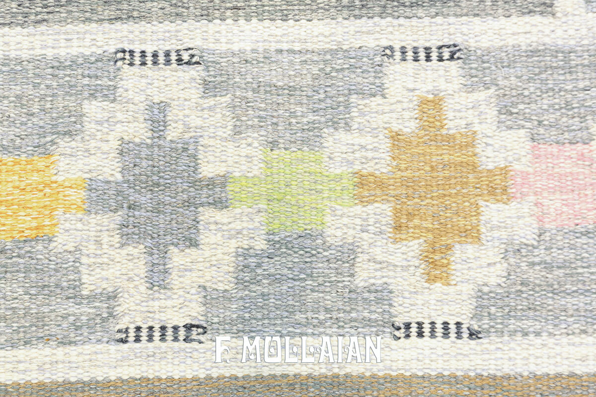 Swedish Kilim Rug, Signed IS n°:497003