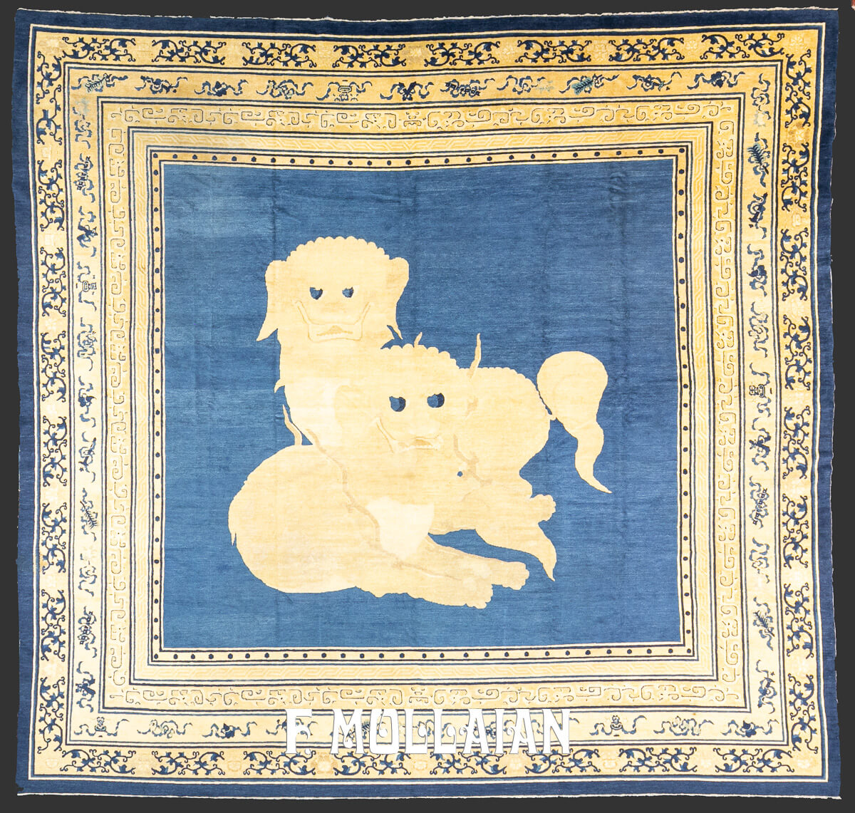 Chinese Peking Rug Fu Dog n°:506666