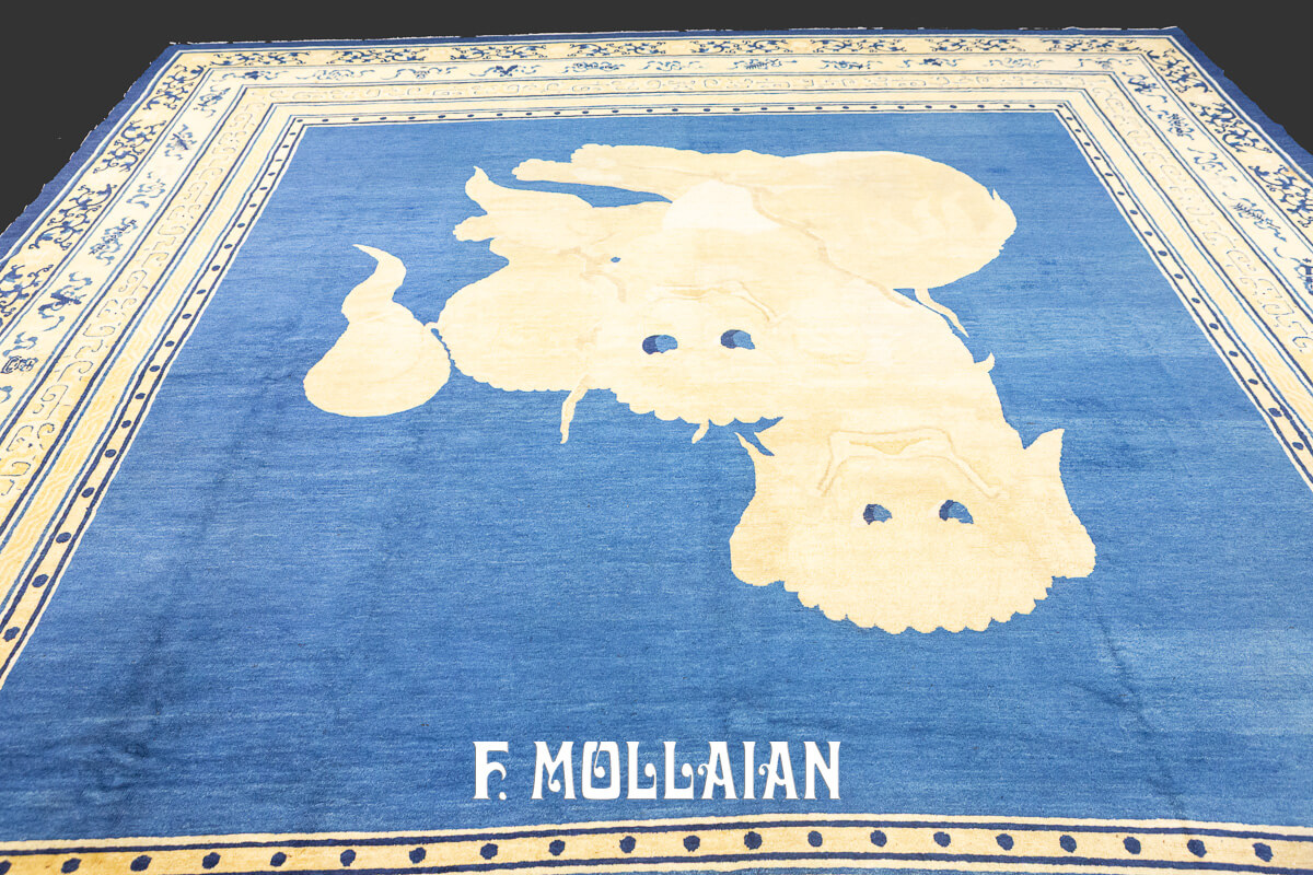 Chinese Peking Rug Fu Dog n°:506666