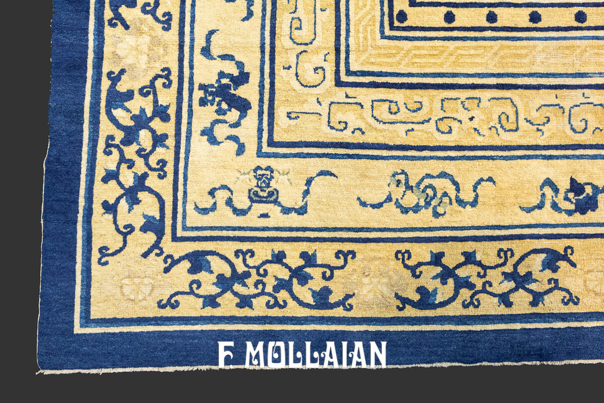 Chinese Peking Rug Fu Dog n°:506666