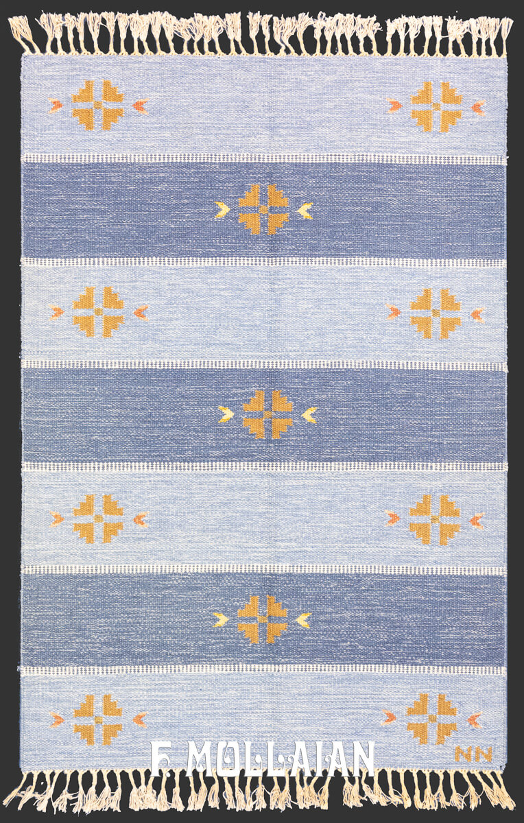 Swedish Kilim Rug Signed n°:522046