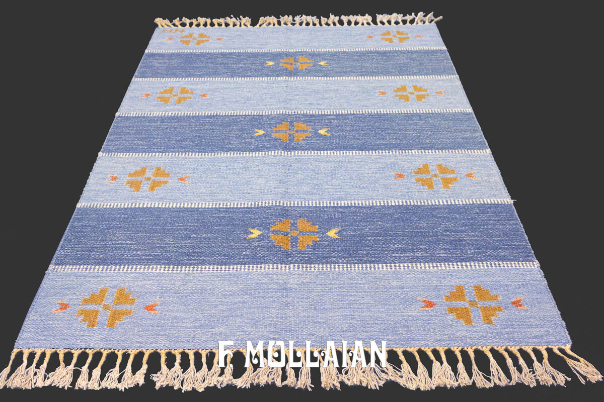 Swedish Kilim Rug Signed n°:522046