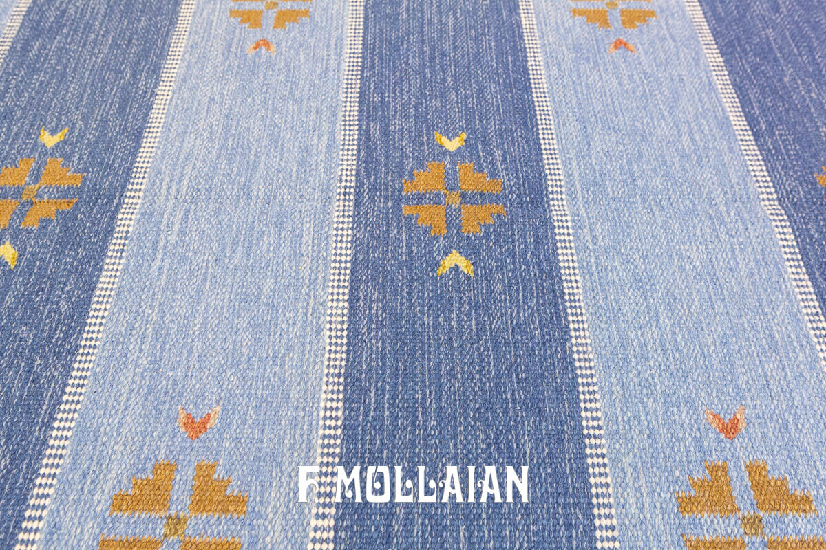 Swedish Kilim Rug Signed n°:522046