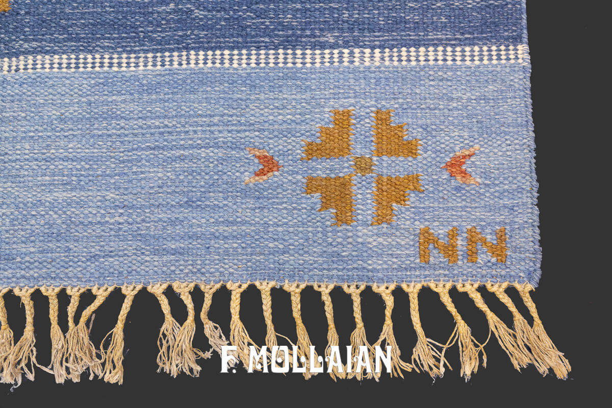 Swedish Kilim Rug Signed n°:522046