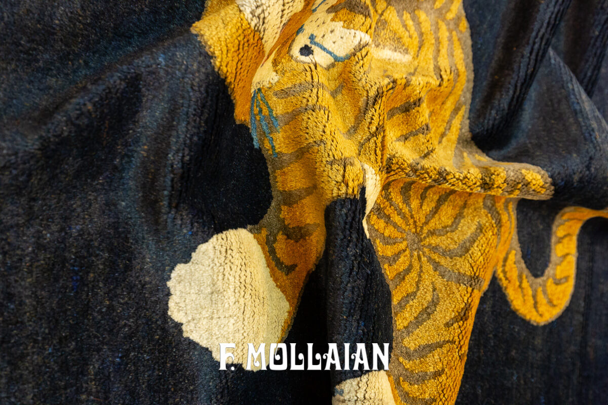 Chinese Peking Rug Tiger Design n°:542018