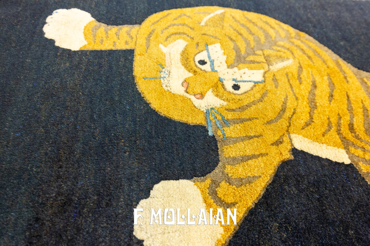 Chinese Peking Rug Tiger Design n°:542018