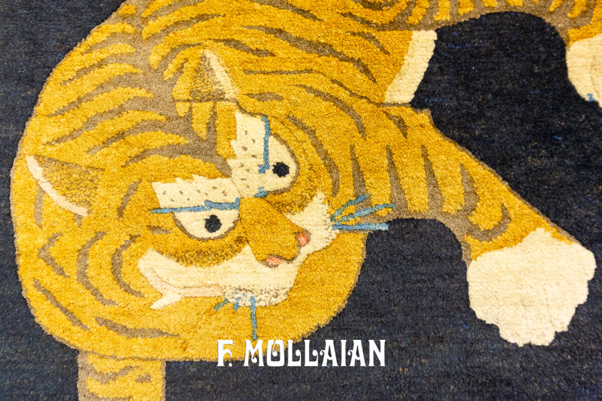 Chinese Peking Rug Tiger Design n°:542018