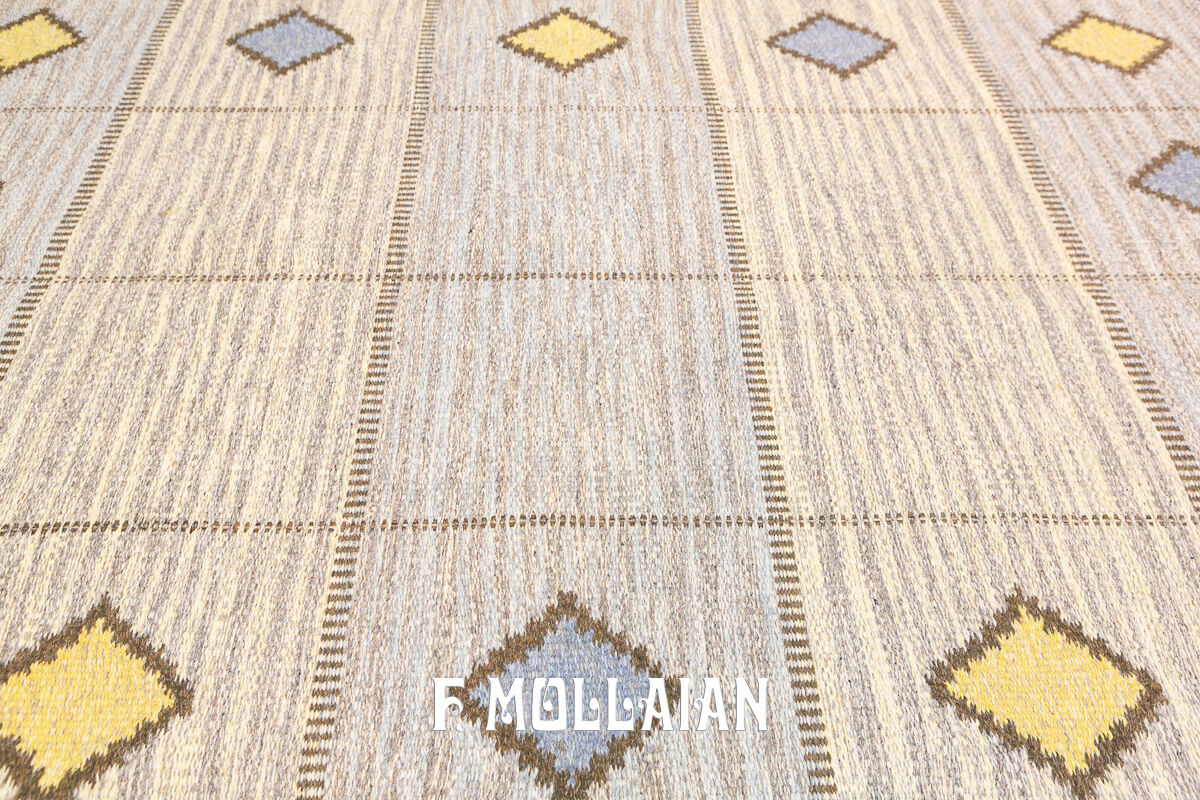 Scandinavian Rug Minimal Design Kilim n°:548172