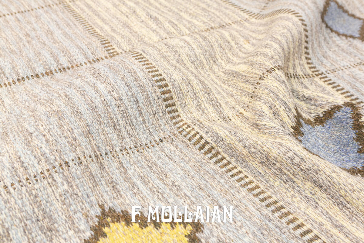 Scandinavian Rug Minimal Design Kilim n°:548172