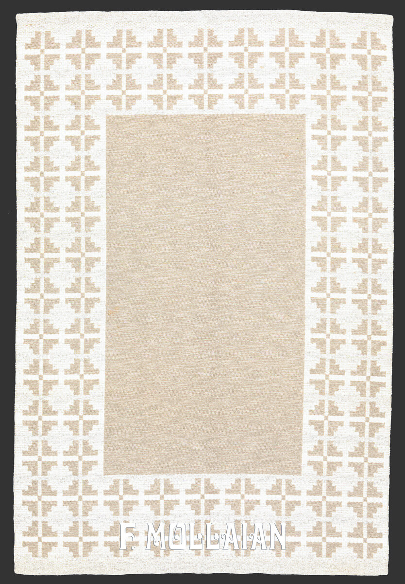 Scandinavian Rug Soft Color Kilim n°:566214