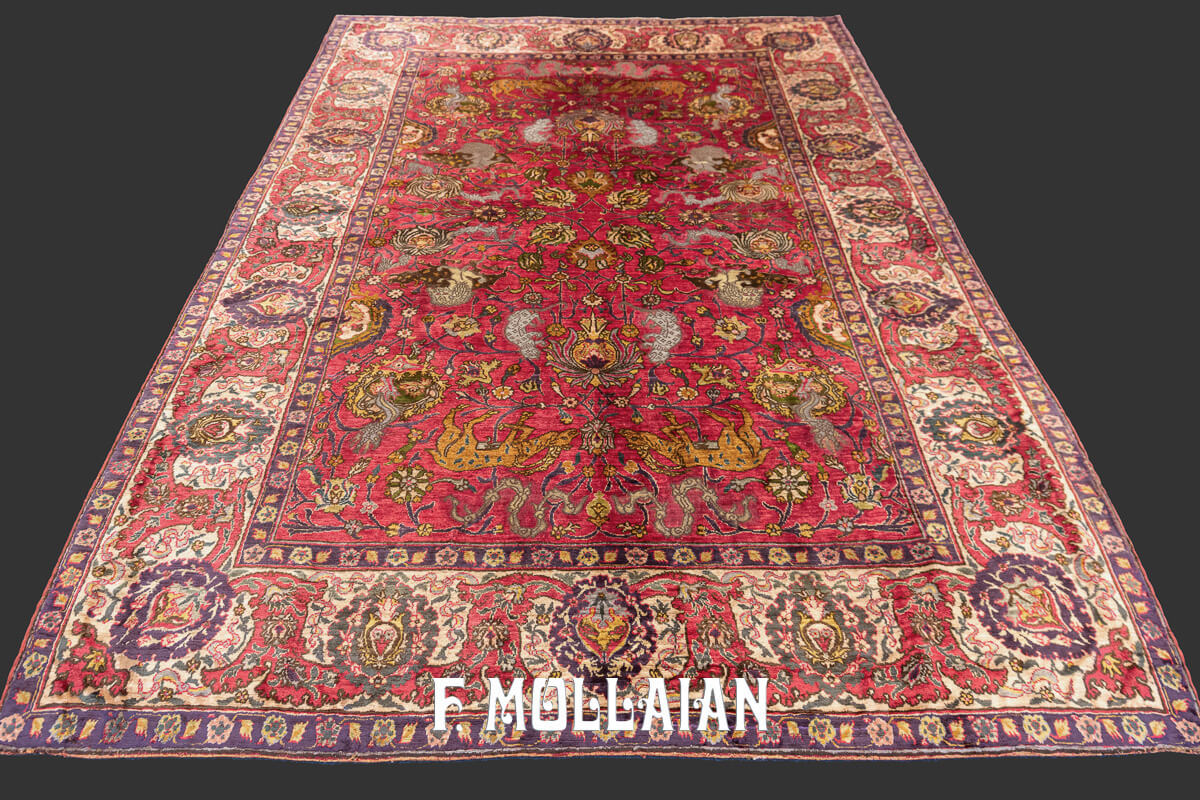Turkish Rug Rare Koum Kapi n°:583986