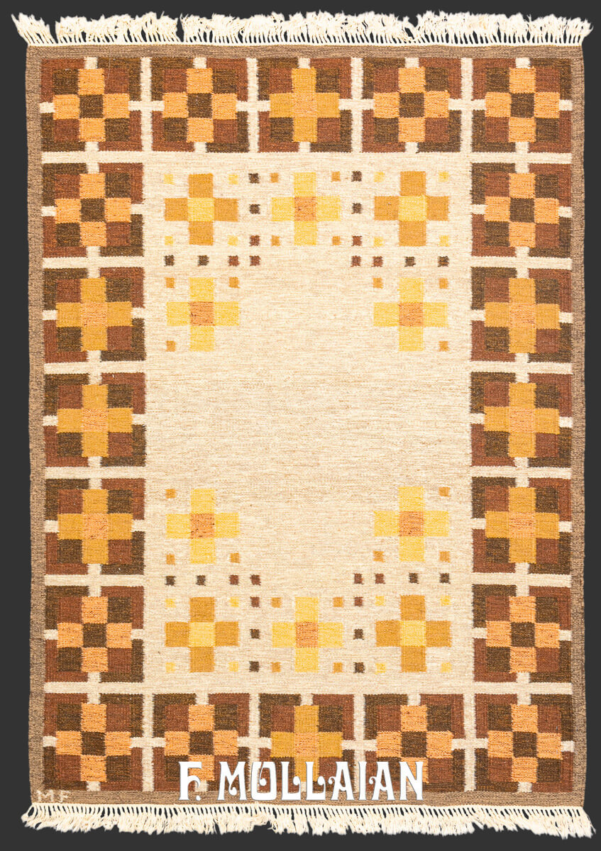 Swedish Kilim Rug MF n°:584422