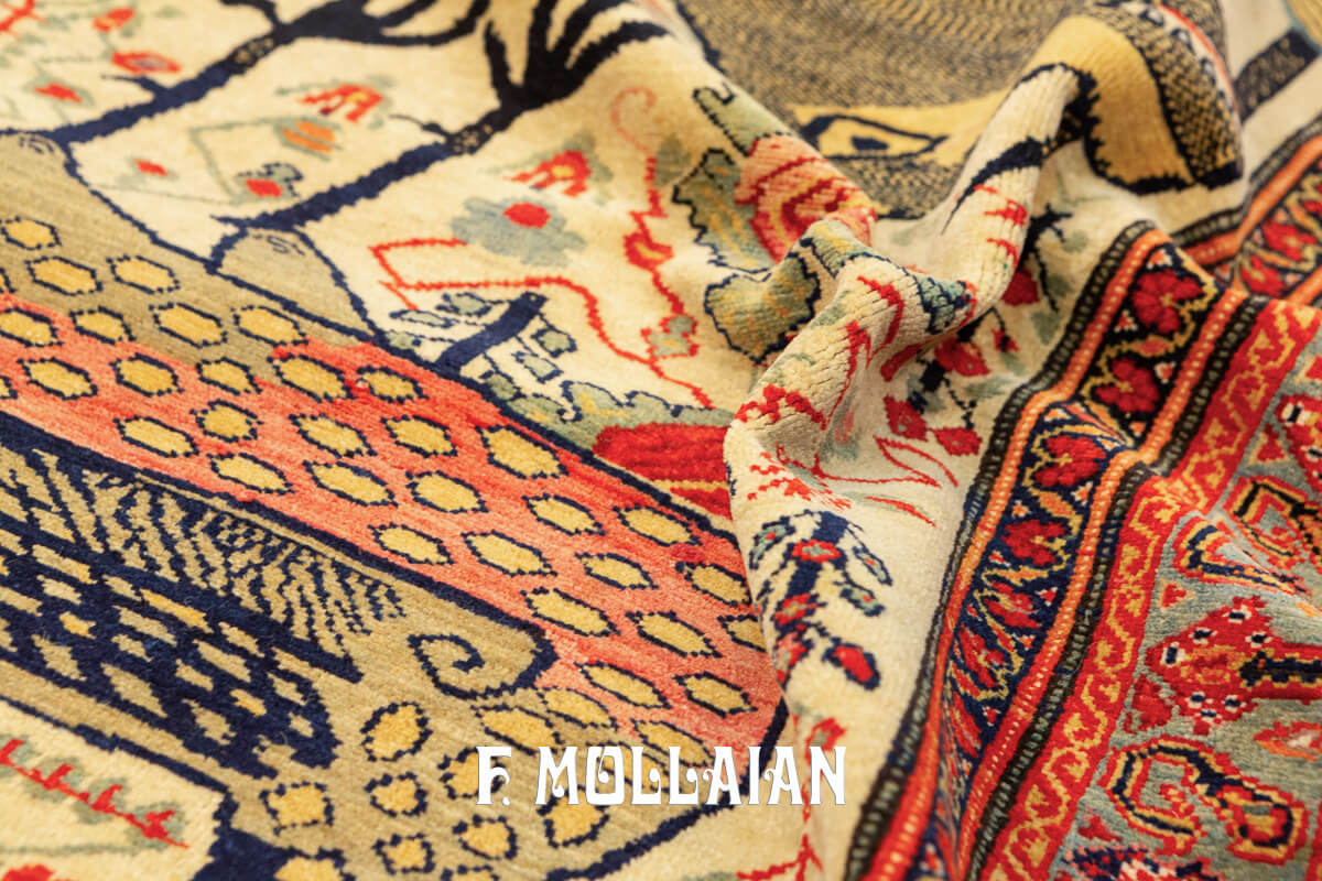 Animal Rug, Mishan, Persia n°:595314
